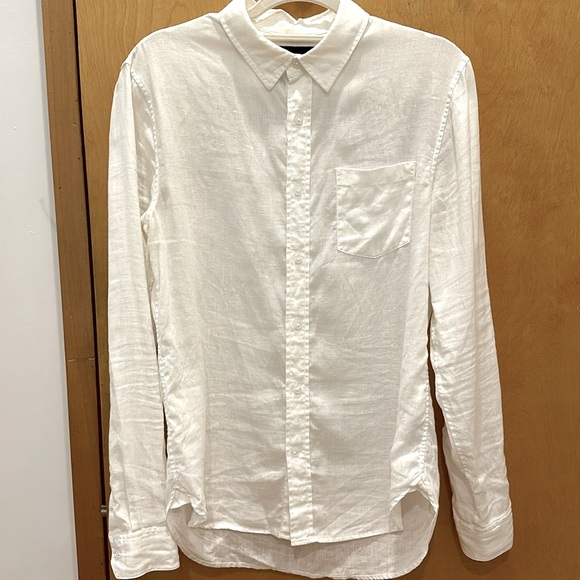 Men’s Linen Button Down Shirt - VINCE - Picture 1 of 3